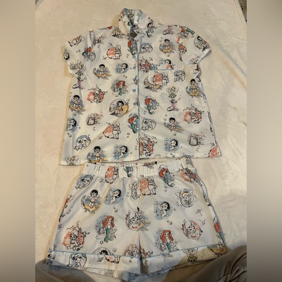 Disney princess babies sketched pajama set - Picture 2 of 6